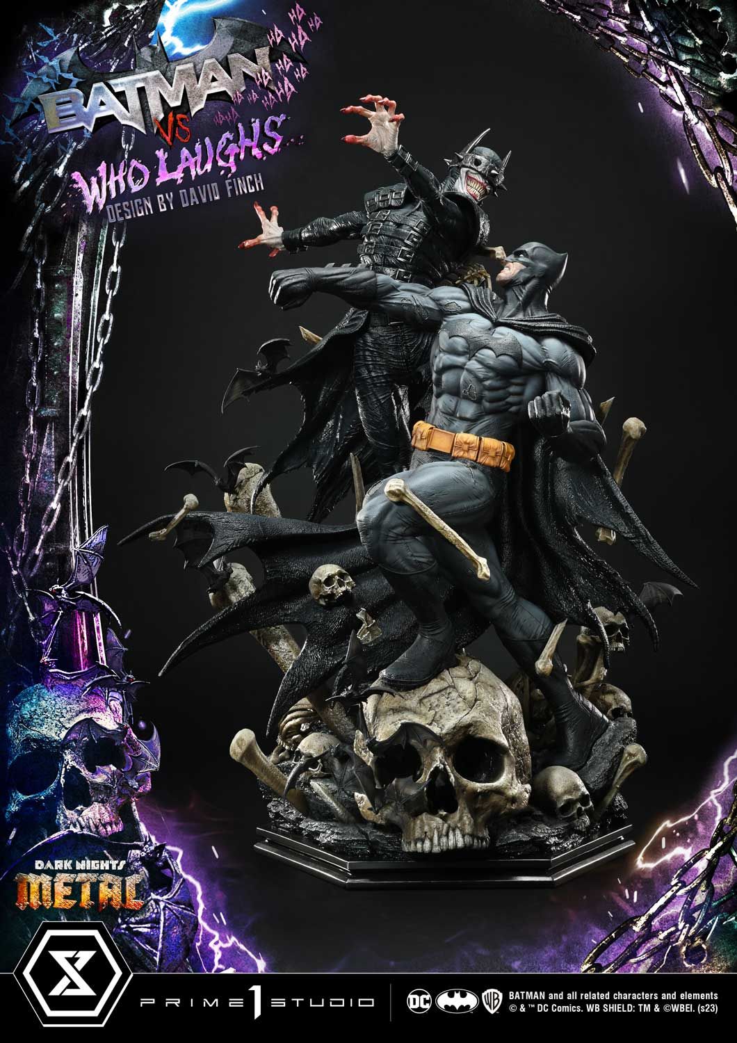 Dark Nights: Metal Ultimate Premium Masterline Series Soška 1/4 Batman VS Batman Who Laughs 67 cm Prime 1 Studio