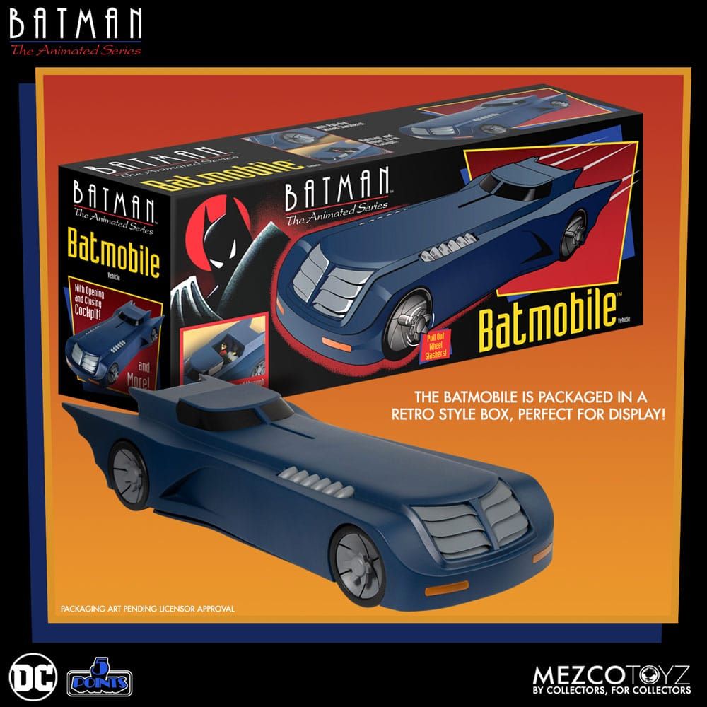DC Comics Vehicle Batman: The Animated - The Batmobile Mezco Toys