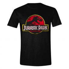 Jurassic Park Tričko Distressed Logo Velikost XL