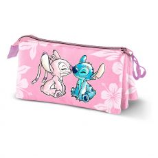 Lilo & Stitch Triple Penál case Pink