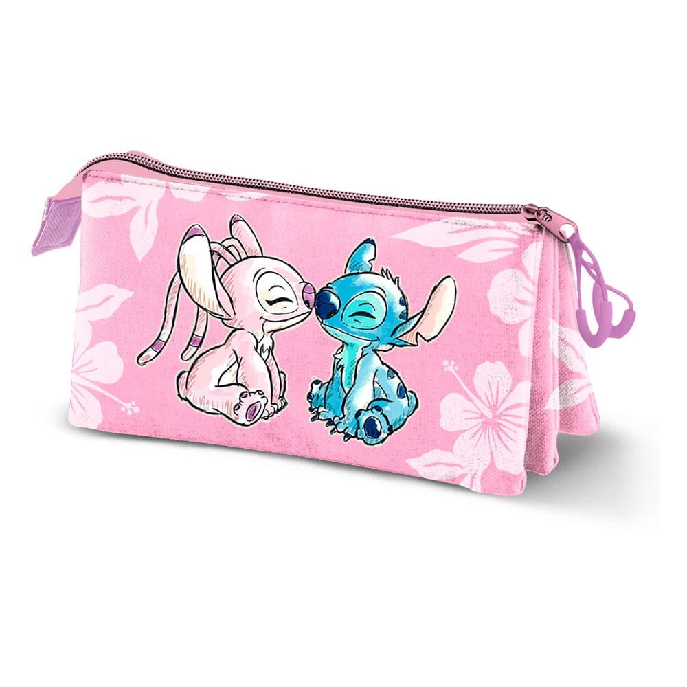 Lilo & Stitch Triple Penál case Pink Karactermania