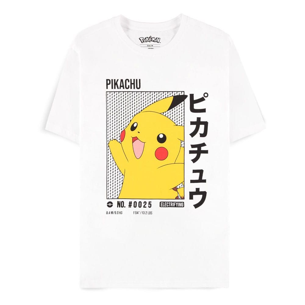 Pokemon Tričko White Pikachu Velikost L Difuzed