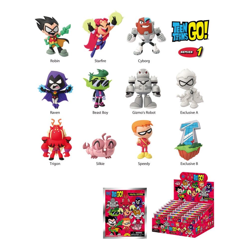Teen Titans Go! PVC Bag Clips Series 01 Display (24) Monogram Int.