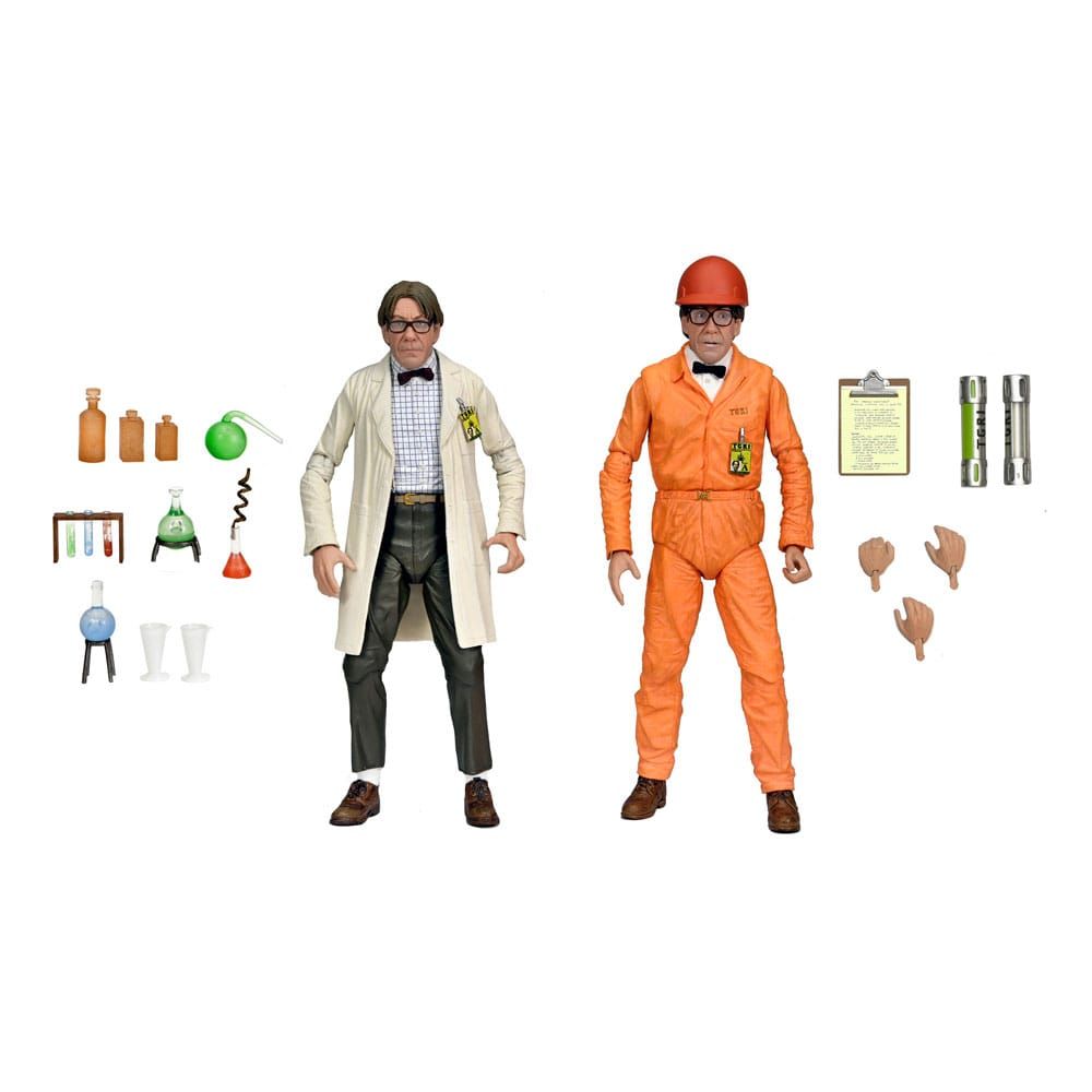 TMNT II: The Secret of the Ooze Akční Figure 2-Pack Lab Coat Professor Perry and Hazmat Suit Professor Perry 18 cm NECA