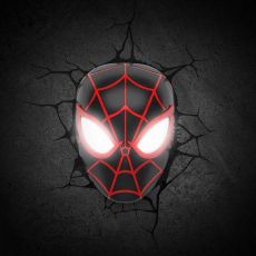 Marvel 3D LED Light Spider-Man Miles Morales Face 3D 3Dlight