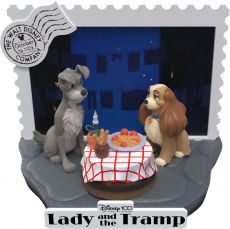 Disney 100th Anniversary D-Stage PVC Diorama Lady And The Tramp 12 cm Beast Kingdom Toys