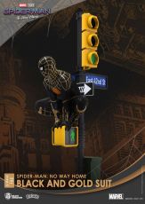 Spider-Man: No Way Home D-Stage PVC Diorama Spider-Man Black and Gold Suit 25 cm Beast Kingdom Toys