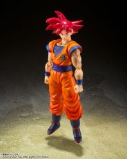 Dragon Ball Super S.H. Figuarts Akční Figure Super Saiyan God Son Goku Saiyan God of Virture 14 cm Bandai Tamashii Nations