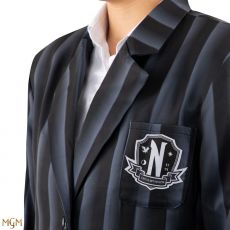 Wednesday Bunda Nevermore Academy black Striped Blazer Velikost M Cinereplicas