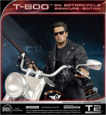 Terminator 2: Judgment Day Soška 1/4 T-800 on Motorcycle Signature Edition 50 cm Darkside Collectibles Studio