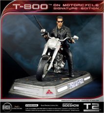 Terminator 2: Judgment Day Soška 1/4 T-800 on Motorcycle Signature Edition Sideshow Exclusive 50 cm Darkside Collectibles Studio