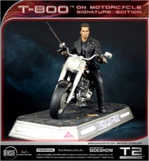 Terminator 2: Judgment Day Soška 1/4 T-800 on Motorcycle Signature Edition Sideshow Exclusive 50 cm Darkside Collectibles Studio