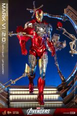 Marvel's The Avengers Movie Masterpiece Kov. Akční Figure 1/6 Iron Man Mark VI (2.0) with Suit-Up Gantry 32 cm Hot Toys
