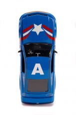 Marvel Hollywood Rides Kov. Model 1/24 2006 Ford Mustang GT with Captain America Figure Jada Toys