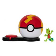 Pokémon Surprise Attack Game Pikachu (female) with Fast Ball vs. Treecko with Heal Ball Jazwares