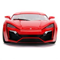 The Fast and Furious Kov. Model Hollywood Rides 1/18 Lykan Hypersport with Dom Figurka Jada Toys