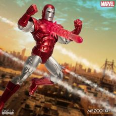 Marvel Akční Figure 1/12 Iron Man (Silver Centurion Edition) 16 cm Mezco Toys