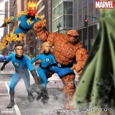 Marvel Akční Figures 1/12 Fantastic Four Deluxe Steel Box Set 16 cm Mezco Toys