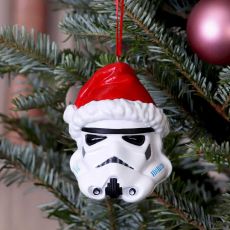 Original Stormtrooper Hanging Tree Ornament Santa Hat 8 cm Nemesis Now
