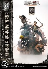 Attack on Titan Ultimate Premium Masterline Soška Eren, Mikasa, & Armin Deluxe Bonus Verze 72 cm Prime 1 Studio