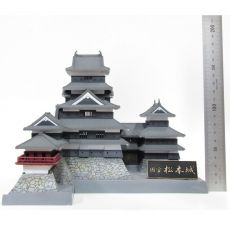 Original Illustration Plastic Kit National treasure Matsumoto Castle (third-run) 18 cm Plum
