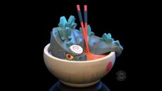 Soup Dragon Chu! Kolekce Qrew Art Premium Vinyl Figure Slurp At Your Own Risk 18 cm Quantum Mechanix