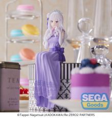 Re:Zero - Starting Life in Another World: Lost in Memories PM Perching PVC Soška Emilia (Dressed-Up Party) 14 cm Sega
