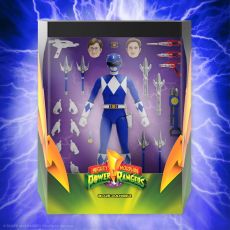 Mighty Morphin Power Rangers Ultimates Akční Figure Blue Ranger 18 cm Super7