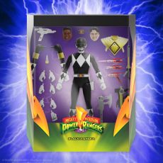 Mighty Morphin Power Rangers Ultimates Akční Figure Black Ranger 18 cm Super7