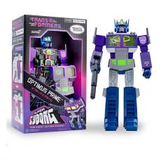 Transformers Super Cyborg Akční Figure Optimus Prime (Shattered Glass Purple) 28 cm Super7