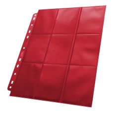 Ultimate Guard 18-Pocket Pages Side-Loading Red (50)