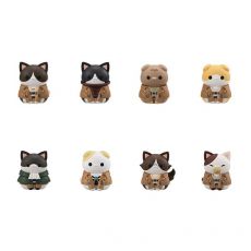 Attack on Titan Mega Cat Project Trading Figure 8-Pack Attack on Tinyan Gathering Scout Regiment danyan! 3 cm Megahouse