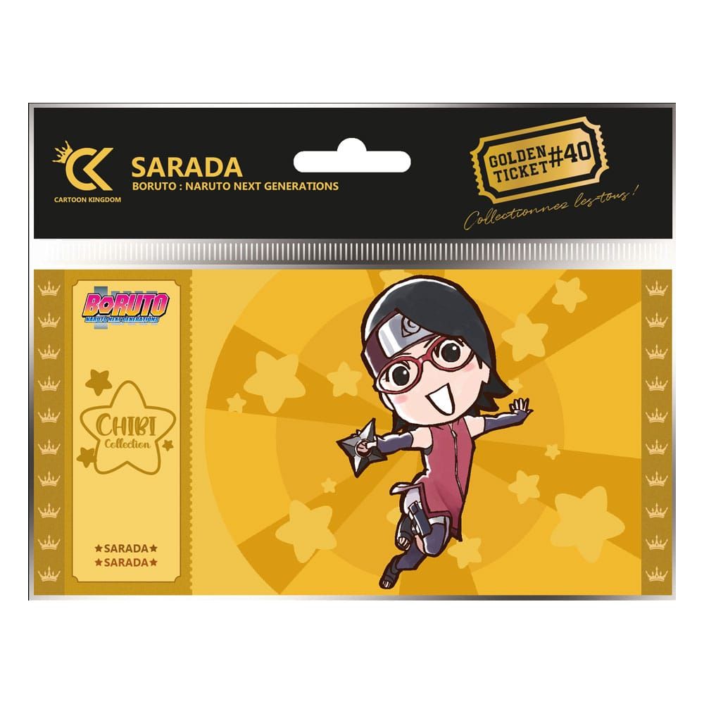 Boruto: Naruto Next Generation Golden Ticket #40 Sarada Chibi Case (10) Cartoon Kingdom
