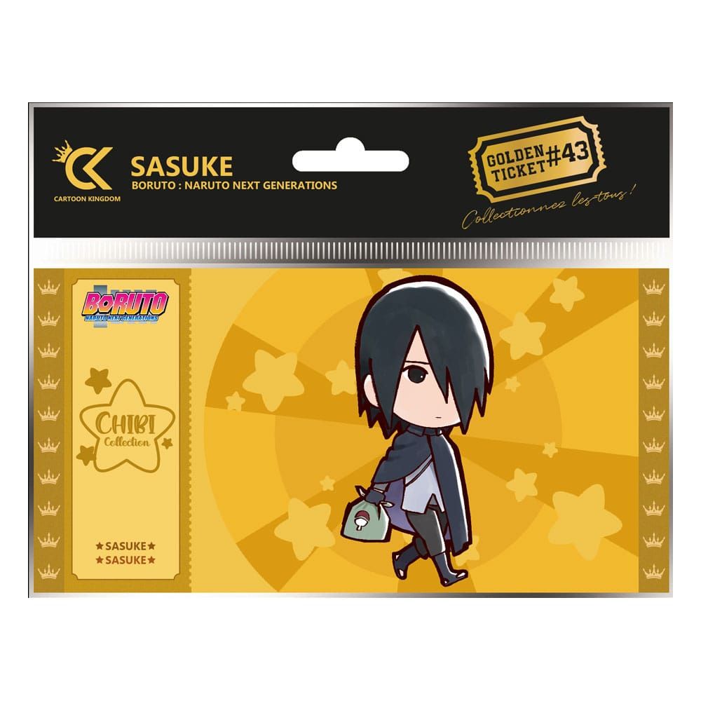 Boruto: Naruto Next Generation Golden Ticket #43 Sasuke Chibi Case (10) Cartoon Kingdom