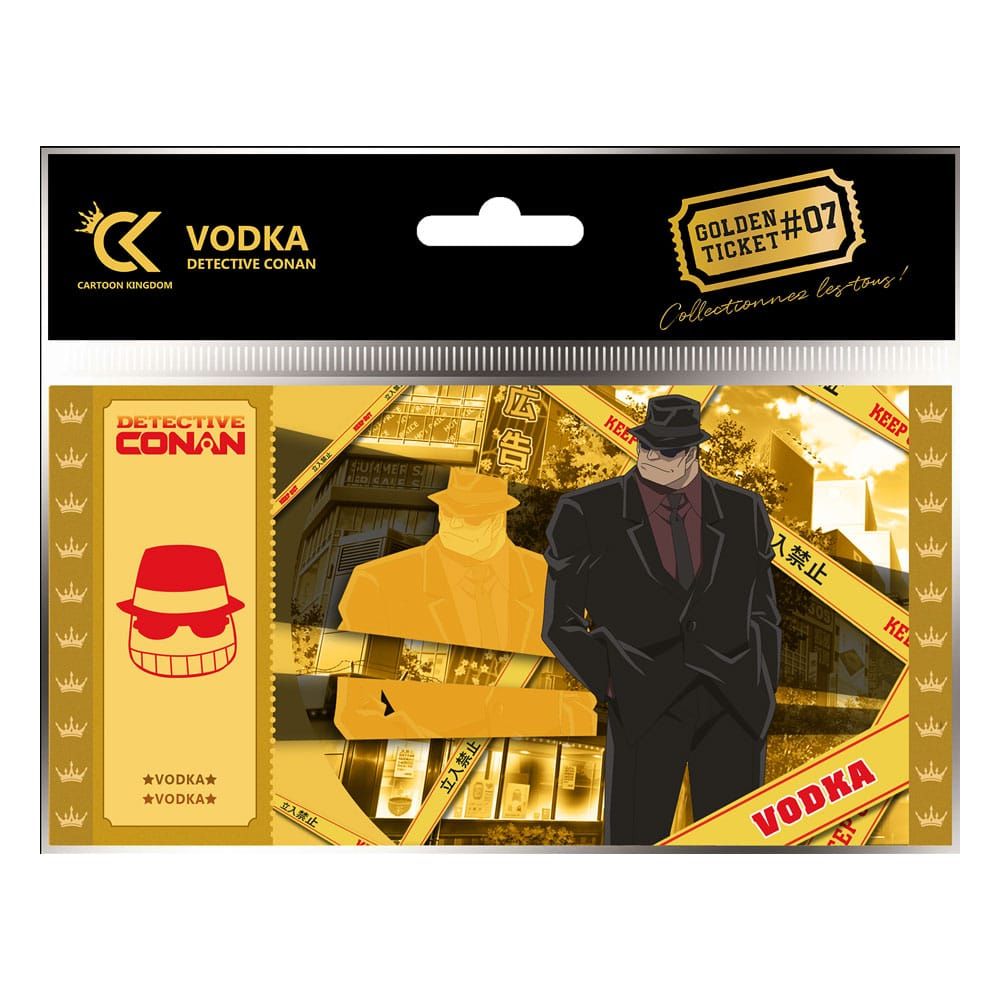 Detective Conan Golden Ticket #07 Vodka Case (10) Cartoon Kingdom