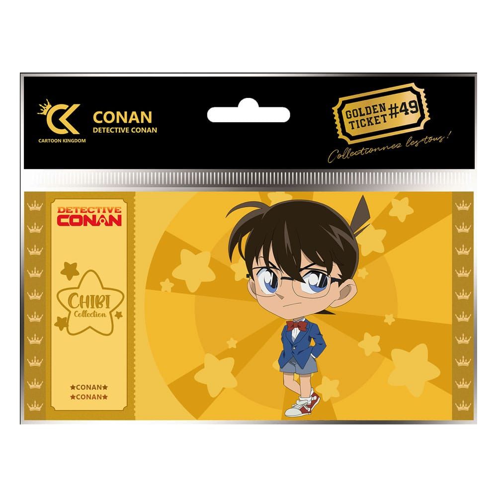 Detective Conan Golden Ticket #49 Conan Chibi Case (10) Cartoon Kingdom