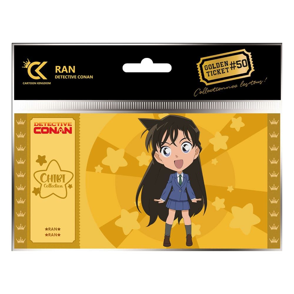 Detective Conan Golden Ticket #50 Ran Chibi Case (10) Cartoon Kingdom