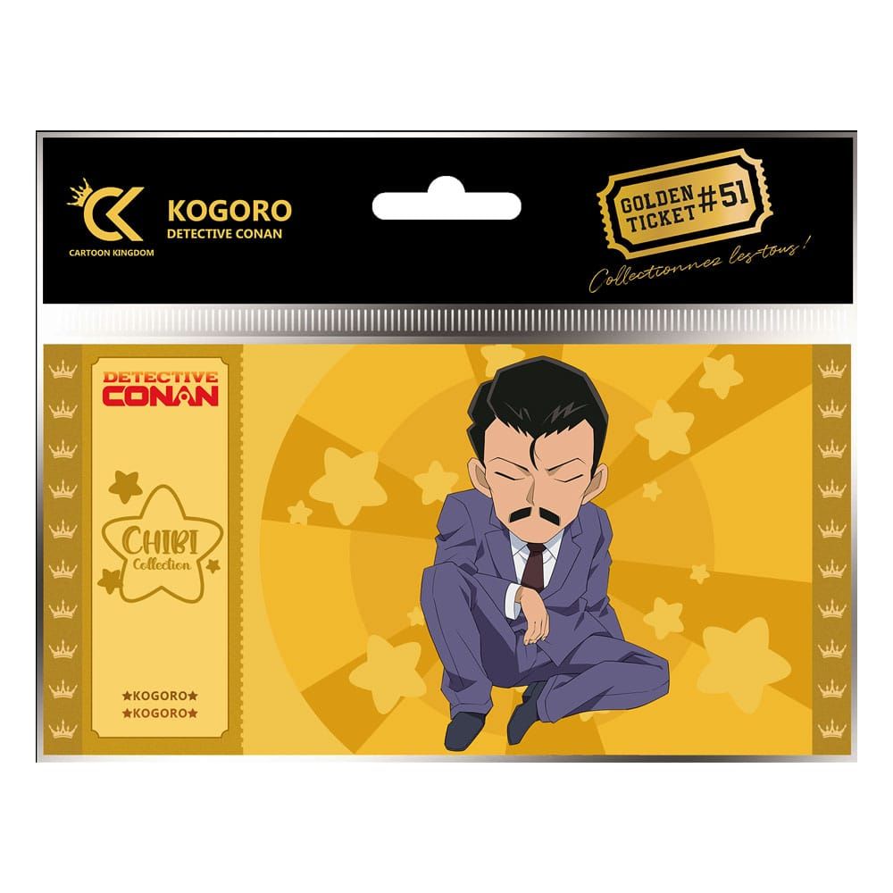 Detective Conan Golden Ticket #51 Kogoro Chibi Case (10) Cartoon Kingdom