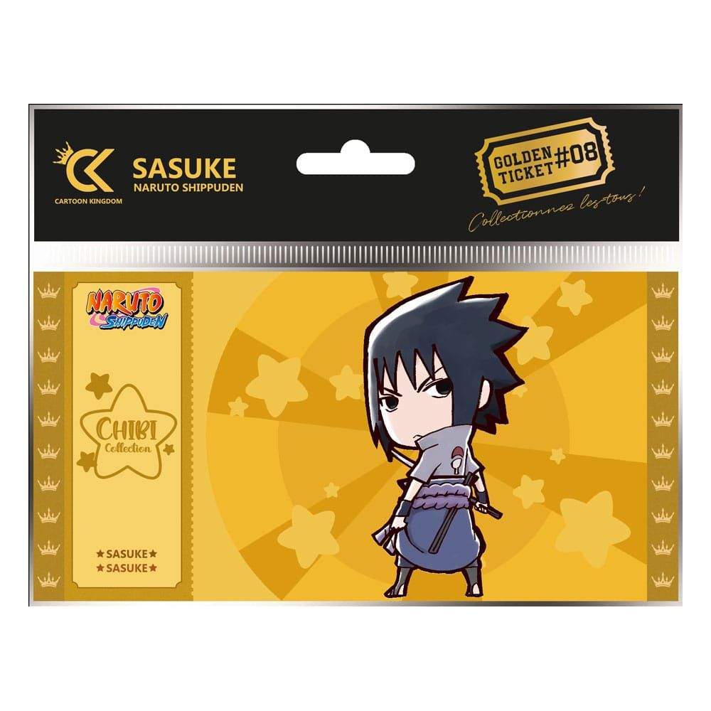 Naruto Shippuden Golden Ticket #08 Sasuke Chibi Case (10) Cartoon Kingdom