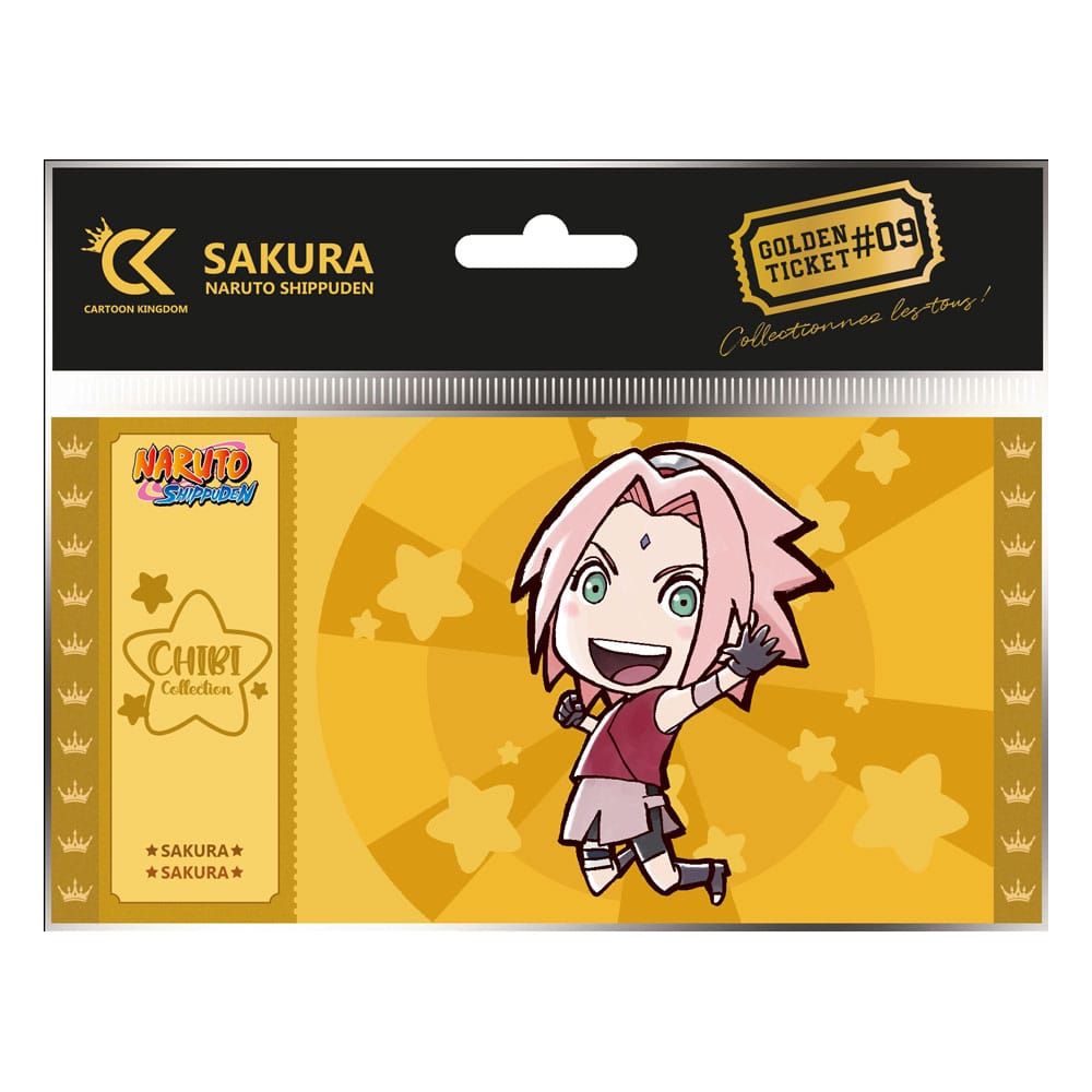 Naruto Shippuden Golden Ticket #09 Sakura Chibi Case (10) Cartoon Kingdom