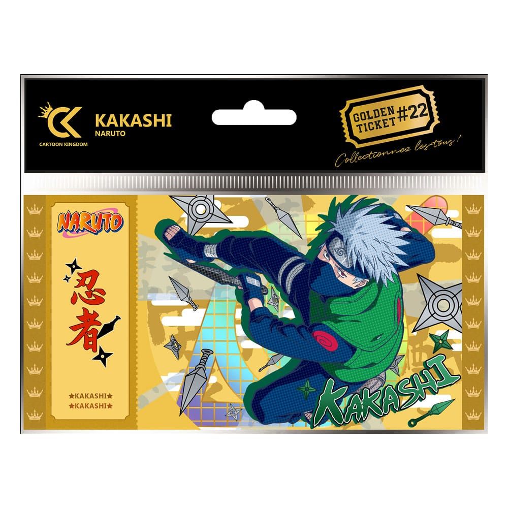 Naruto Shippuden Golden Ticket #22 Kakashi Case (10) Cartoon Kingdom