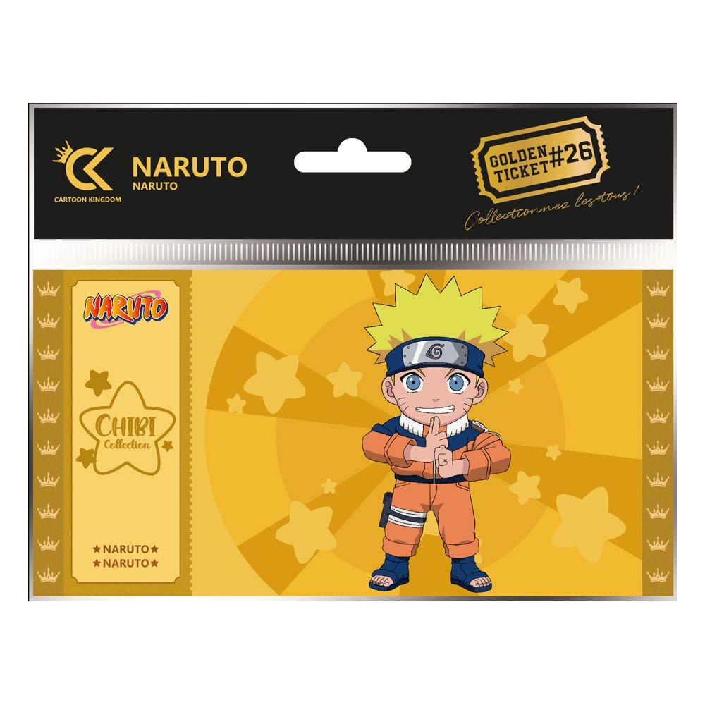 Naruto Shippuden Golden Ticket #26 Naruto Chibi Case (10) Cartoon Kingdom