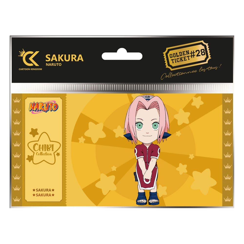 Naruto Shippuden Golden Ticket #28 Sakura Chibi Case (10) Cartoon Kingdom