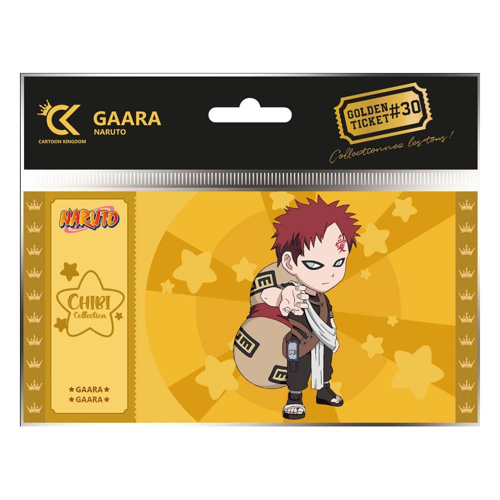 Naruto Shippuden Golden Ticket #30 Gaara Chibi Case (10) Cartoon Kingdom