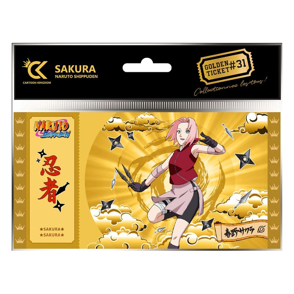 Naruto Shippuden Golden Ticket #31 Sakura Case (10) Cartoon Kingdom