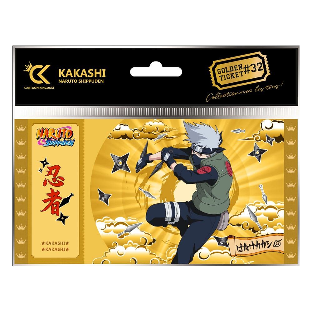 Naruto Shippuden Golden Ticket #32 Kakashi Case (10) Cartoon Kingdom