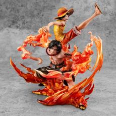 One Piece P.O.P NEO-Maximum PVC Soška Luffy & Ace Bond between brothers 20th Limited Ver. 25 cm