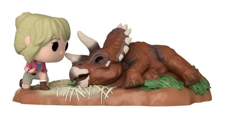 Jurassic Park POP! Moment Vinyl Figure Dr. Sattler with Triceratops Special Edition 9 cm Funko