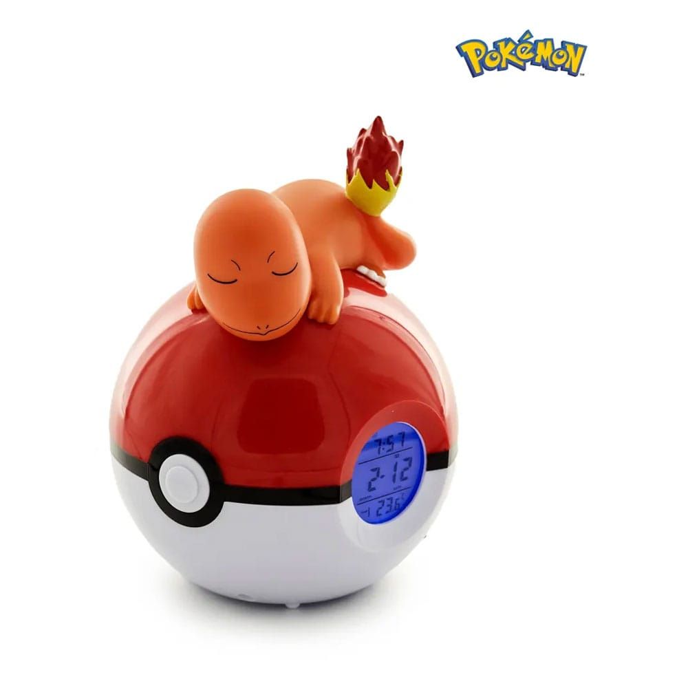 Pokémon Alarm Hodiny Pokeball with Light Charmander 18 cm - Damaged packaging Teknofun
