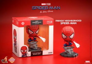 Spider-Man: No Way Home Cosbi Mini Figure Friendly Neighborhood Spider-Man 8 cm Hot Toys